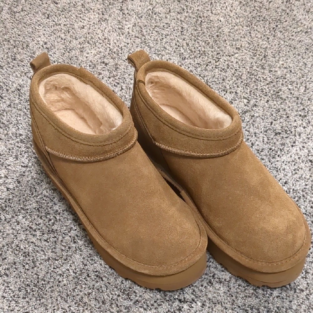 Tan Suede Ankle Boots